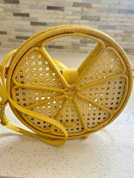 kate spade Handbags - Kate Spade Lemon Drop Raffia Purse
